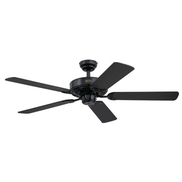 Westinghouse Ceiling Fan Indoor 52In Contractor Choice, Black, Matte Black Blades 7303800 - main